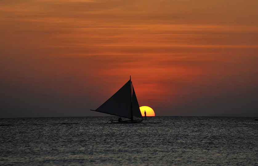 Sunset Paraw Sailing
